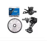 Kit Shimano Deore 12v 1x12 M6100 Hg Cassete 11x52t - Kmc