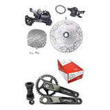 Kit Shimano Deore 12v M6100 Ms Cassete 10x51t + Pedivela Abs