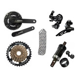 Kit Shimano Tourney - Relação Transmissão Completa Bike 21v