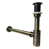 Kit Sifão C/ Válvula Click Bronze Antigo Pia/cuba/lavabo