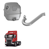 Kit Silencioso Com Saida Lado Direito Scania S4 S5 Aço Comp.