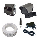 Kit Sistema De Vigilância 1 Mini Câmera Completo P/ Instalar