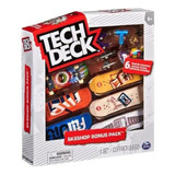 Kit Skate De Dedo Com 6 Shapes Flip Tech Deck Sunny 2892