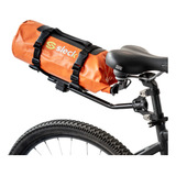 Kit Sleck Bagageiro Selin + Bolsa 12l Laranja Impermeável