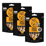 Kit Snack Pork Pururuca Fit Assado 50g Salgadinho Torresmo
