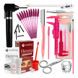 Kit Sobrancelha Paquimetro Pinça Mixer Material Profissional