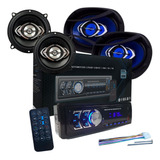 Kit Som Automotivo Player Bluetooth Falante Mp3 Usb + 6x9