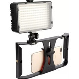 Kit Stedicam Celulares + Iluminador Led Tl-160 Para Youtube