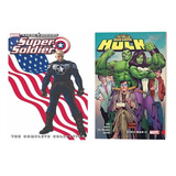 Kit Steve Rogers: Super-soldier - The Complete Collection & The Totally Awesome Hulk Vol. 2 : Civil War Ii Ed Brubaker & James Asmus & Greg Pak Capa Comum