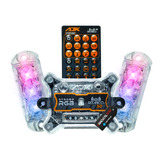 Kit Strobo Ajk Led 2 Faróis Rgb Iluminação 2.0 Rítmico Full