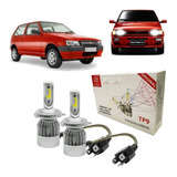 Kit Super Led H4 72wts 6000k 8200l Efeito Xenon - Uno Elba Fiorino Premio 1984 90 99 2012 2013