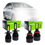 Kit Super Led Honda City Farol E Milha 6000k V Clear