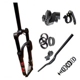 Kit Suspensão Gts 29 Trava Guidão Direção Canote Anel Mesa
