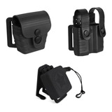 Kit Tab Lock Bélica + Fiel Retrátil Estrela / Preto