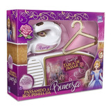 Kit Tábua De Passar Roupa Infantil Roupinha Princesa Ferro 