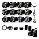 Kit Tampa Bico Antifurto Pneu Roda Metal Preto Todas Marcas