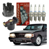 Kit Tampa + Rotor + Cabos + Velas Opala 2.5 4 Cilindros
