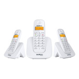 Kit Telefone Ts 3110 Intelbras E 2 Extensão Data Hora Alarme