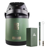 Kit Tereré Azarte 2,5l Verde Copo E Bomba Inox
