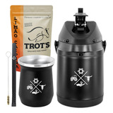 Kit Tereré Garrafa Térmica 2.5l Copo 236ml Made In Roça