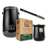 Kit Tereré Old Barn Garrafa Cuia Alumínio Bomba Inox Erva