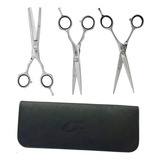 Kit Tesouras Fio Navalha, Laser, Desfiadeira Umi 6.0+brinde