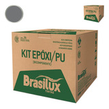 Kit Tinta Epoxi/pu Cinza Médio N5 3,6l Brasilux