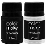 Kit Tinta Facial Liquida Colormake 25ml C/ 2 (branco/preto)