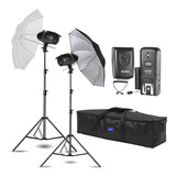 Kit Tocha Flash Greika 500w Kit Argos Para Estúdio Completo 220v