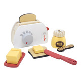 Kit Torradeira De Madeira - Comidinha De Brinquedo Casinha
