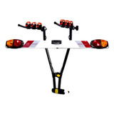 Kit Transbike V Engate Bola Reboque + Régua Sinalizadora Led