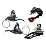 Kit Transmissão Bicicleta 21v Câmbios Bike 6 7 Velocidades