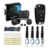 Kit Trava 4p + Alarme Fx360 E Chave Canivete Px80 Positron