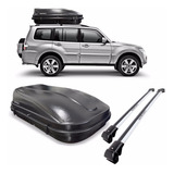 Kit Travessa Pajero Full Cor Prata + Bau Maleiro 510 Litros