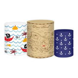 Kit Trio Capa Cilindro Personagem Todos Temas Veste Fácil 3p