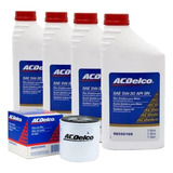 Kit Troca De Óleo 5w30 Sintético E Filtro Chevrolet Acdelco
