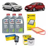 Kit Troca De Oleo Etios 1.3 1.5 - 5w30 Mobil 2012 A 2015