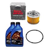 Kit Troca Óleo + Filtro + O-ring Bujão Original Meteor 350