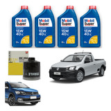 Kit Troca Óleo Mobil Saveiro Gol G2 G3 G4 G5 G6 2007 2008 09