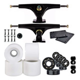 Kit Truck Longboard 180mm Invertido + Rodas Long 70mm 80a