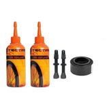 Kit Tubles Selante Tectire 240ml + Par De Bico + Fita / Bike