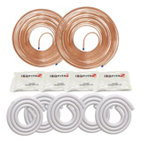 Kit Tubo Cano De Cobre 5/8 E 3/8 25 Metros + Fita E Esponjos