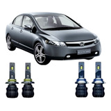 Kit Ultra Led Honda Civic G8 11.000 Lumens Slim Foco Duplo