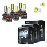 Kit Ultra Led Nano Mini 22000 Lumens 6500k Alto Baixo Milha