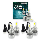 Kit Ultra Super Led Lampadas Farol Alto Baixo Milha 22000l