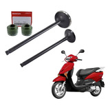 Kit Válvula Admissao E Escape Com Retentor Lead 110 Original