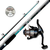 Kit Vara Molinete Pesca Pesada Missouri 2,10 40lb Omega 6000
