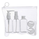 Kit Viagem 6 Peças Frascos (shamp/perf/cond/creme Ou Outros) Cor Branco