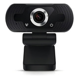 Kit Webcam 1080p Full Hd Câmera Microfone Computador Brinde Cor Preto