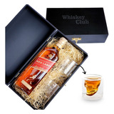 Kit Whisky Presente Johnnie Red Label Garrafa 1l + 2 Copos